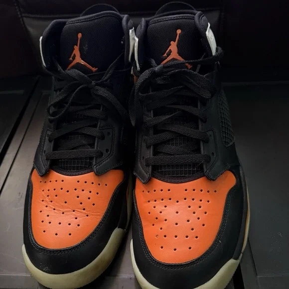 Nike Jordan Max Aura CD7070-108 Black White Total Orange Men's Size 13 - Picture 10 of 10